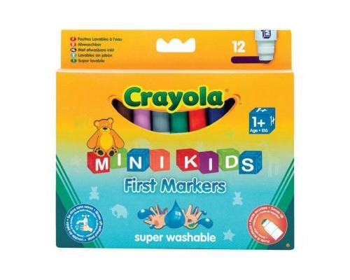 Набір для творчості Crayola 12 легко смываемых широких фломастеров (8325)