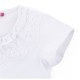 Футболка дитяча Matilda з коротким рукавом і мереживною оборкою (7134-164G-white)