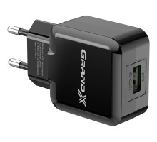 Зарядний пристрій Grand-X CH-03B (5V/2,1A) Black (CH-03B)