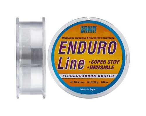 Волосінь Brain Enduro 50 m 0,102 mm #0.4, 0.83 kg, 1.8 lb, ц.: smoke (1858.70.07)