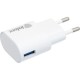 Зарядний пристрій Inkax CD-08 + Type-C cable 1USB 1A White (F_62259)