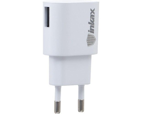 Зарядний пристрій Inkax CD-08 + Type-C cable 1USB 1A White (F_62259)