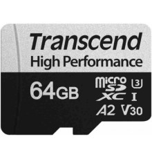 Карта пам'яті Transcend 64GB microSD class 10 UHS-I U3 A2 (TS64GUSD330S)