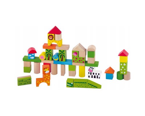 Конструктор Viga Toys Зоопарк 50 шт (50286)