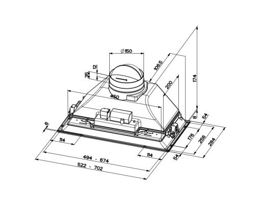 Витяжка кухонна Faber INKA SMART C LG A70