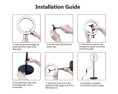 Набір блогера Puluz Ring USB LED lamp 10.2