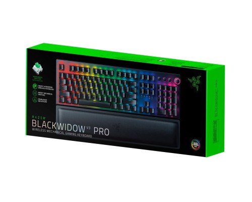 Клавіатура Razer BlackWidow V3 PRO Razer Green Wireless (RZ03-03530800-R3R1)