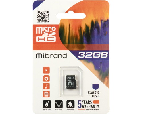 Карта пам'яті Mibrand 32GB microSDHC class 10 UHS-I (MICDHU1/32GB) Карта пам'яті Mibrand 32GB microSDHC class 10 UHS-I (MICDHU1/32GB)