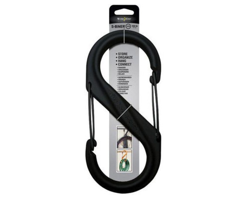 Карабін туристичний Nite ize Plastic Carb S Biner Size 10 NI796 Black (4823082709403)