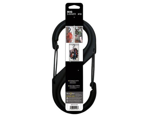Карабін туристичний Nite ize Plastic Carb S Biner Size 10 NI796 Black (4823082709403)