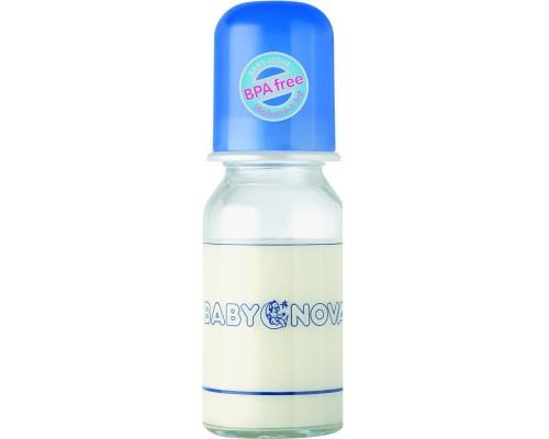 Пляшечка для годування Baby-Nova скляна 125 мл (3960310)