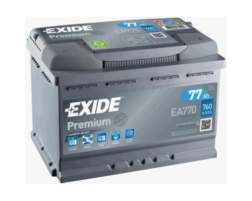 Акумулятор автомобільний EXIDE PREMIUM 77A (EA770)
