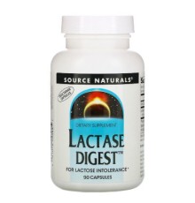 Вітамінно-мінеральний комплекс Source Naturals Лактаза, Lactase Digest, 90 капсул (SN2367)