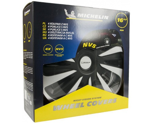 Автомобільний ковпак Michelin Calibre Silver Black 14 (73739)