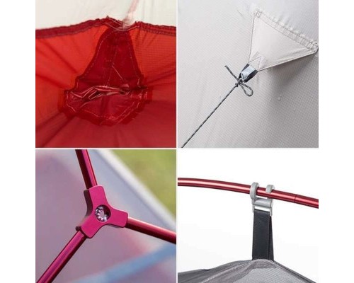 Намет Naturehike Сloud Up 1 Updated NH18T010-T 20D Grey/Red (6927595730522) Намет Naturehike Сloud Up 1 Updated NH18T010-T 20D Grey/Red (6927595730522)