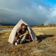 Намет Naturehike Сloud Up 1 Updated NH18T010-T 20D Grey/Red (6927595730522)