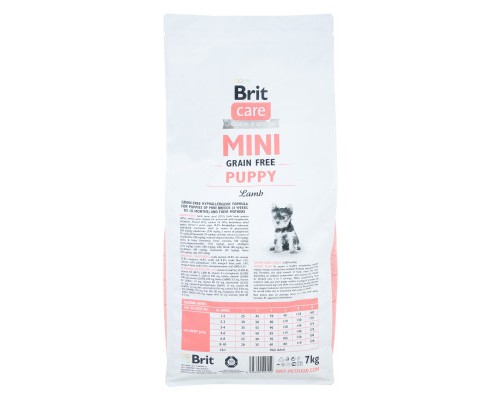 Сухий корм для собак Brit Care GF Mini Puppy Lamb 7 кг (8595602520152)