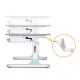 Парта Mealux Edmonton Multicolor Blue Lite (BD-610 W/MC + BL Lite)