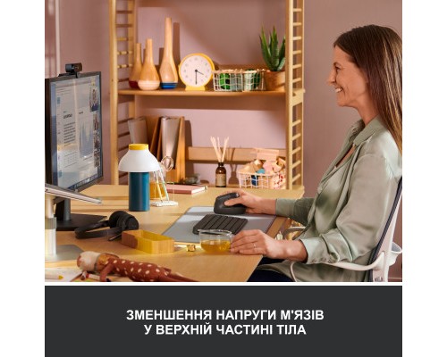 Мишка Logitech Lift Vertical Ergonomic Wireless/Bluetooth Graphite (910-006473)