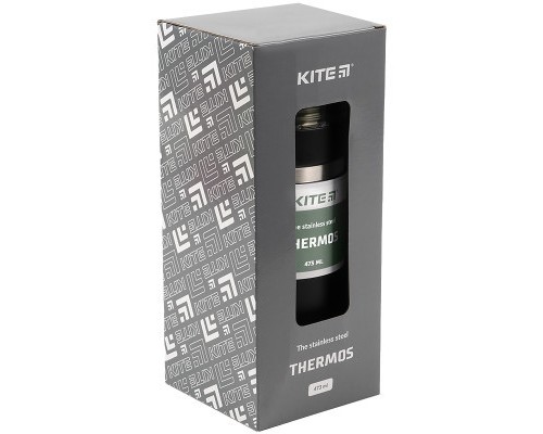 Поїльник-непроливайка Kite термос 473 мл, чорний (K21-320-03)