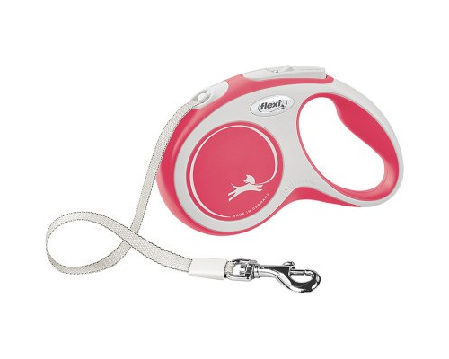 Повідок для собак Flexi New Comfort S стрічка 5 м (червоний) (4000498043523)