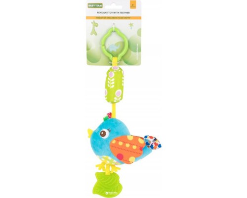 Іграшка-підвіска Baby Team дзвіночок Пташка блакитна (8520_Пташка_блакитна)