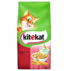 Сухий корм для кішок Kitekat Яловичина з овочами 12 кг (5900951013065)