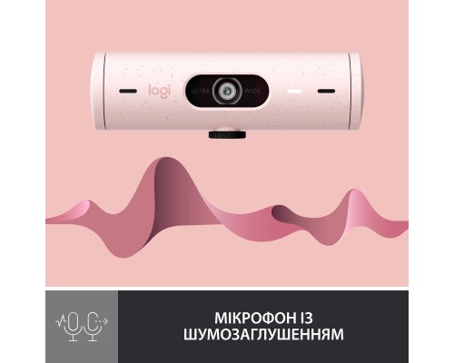 Веб-камера Logitech Brio 500 Rose (960-001421)