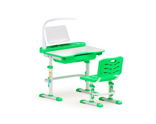 Парта зі стільцем Evo-kids Evo-17 Z + лампа
