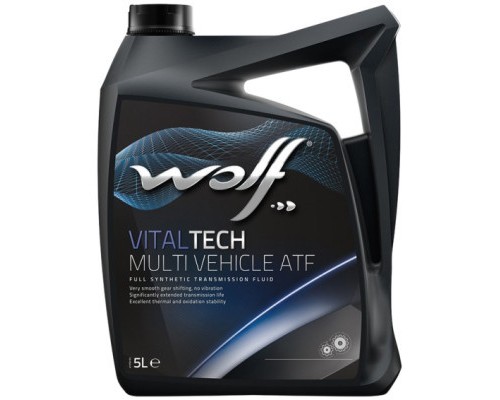 Трансмісійна олива Wolf VITALTECH MULTI VEHICLE ATF 5л (8305702)