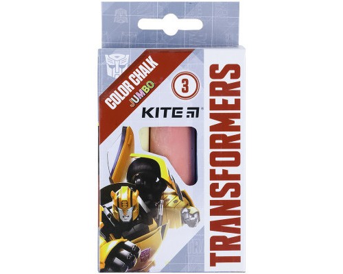 Крейда Kite кольорова Jumbo Transformers, 3 кольори (TF21-077)