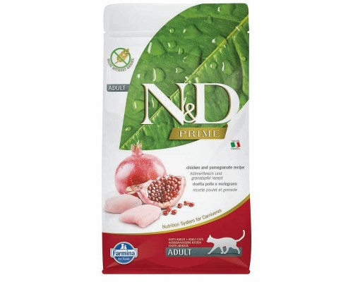 Сухий корм для кішок Farmina GRAIN FREE для дорослих кішок курка, гранат 300 г (8010276021014)