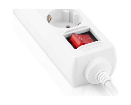 Мережевий фільтр живлення REAL-EL RS-6 Protect M 5m, white (EL122300035)