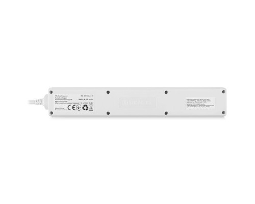 Мережевий фільтр живлення REAL-EL RS-6 Protect M 5m, white (EL122300035)