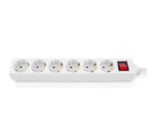 Мережевий фільтр живлення REAL-EL RS-6 Protect M 5m, white (EL122300035)