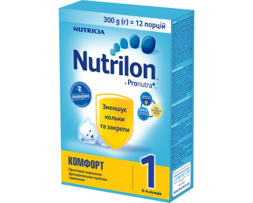 Дитяча суміш Nutrilon 1 Комфорт молочна 300 г (5900852038501)