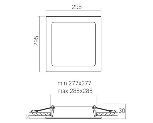 Світильник Videx LED 26W 5000K (VL-DLBS-265)