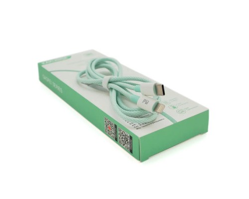 Дата кабель USB 2.0 AM to Lightning 1.0m KSC-723 GAOFEI Green 2.4A iKAKU (KSC-723-G-L)
