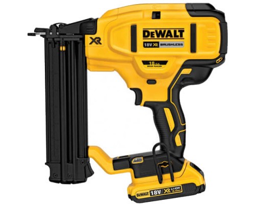 Цвяхозабивач DeWALT 18В, діаметр/довжина цвяха 1.6/63 мм, 2 АКБ, ЗП, кейс (DCN680D2)