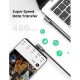 Дата кабель USB-C to USB-C 2.0m 5A 100W US335 90-degree Space Gray Ugreen (70698)