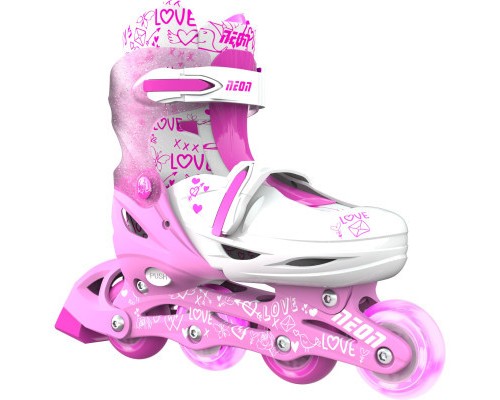 Роликові ковзани Neon Сombo Pink розмір 34-37 (NT10P4)