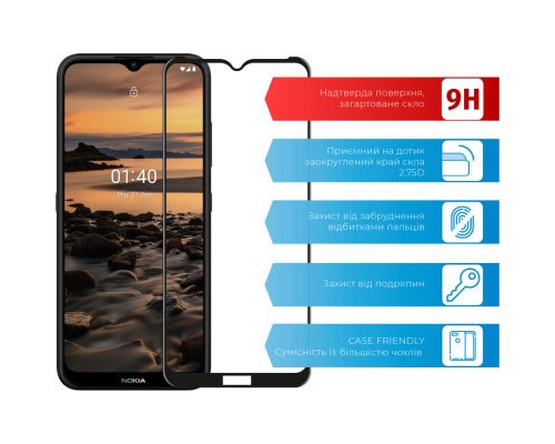 Скло захисне ACCLAB Full Glue Nokia 1.4 (1283126511790)