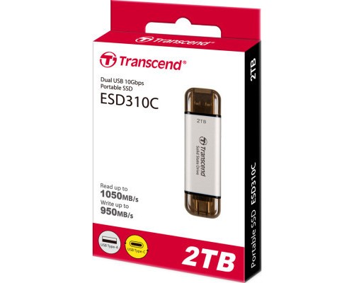 Накопичувач SSD USB 3.2 2TB ESD310 Transcend (TS2TESD310S)