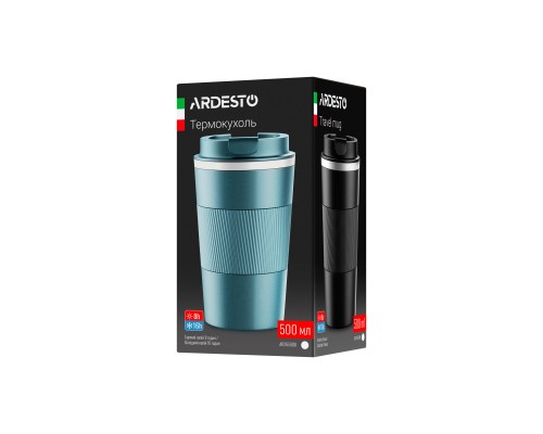Термокружка Ardesto Urban 500 мл Темно-синя (AR2650DB)