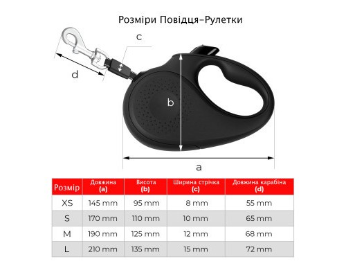 Повідок для собак WAUDOG R-leash 