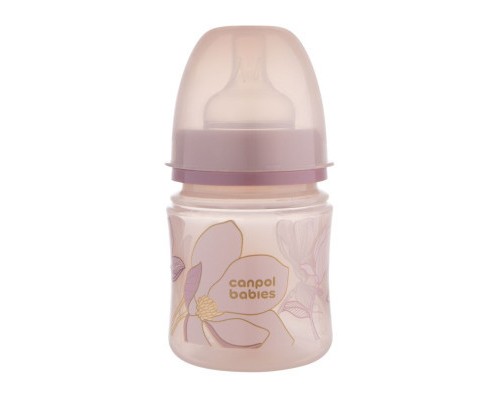Пляшечка для годування Canpol babies Easystart GOLD 120 мл антикол. з широк., рожева (35/239_pin)