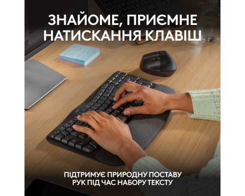 Клавіатура Logitech Wave Keys Bluetooth/Wireless Black (920-012304)