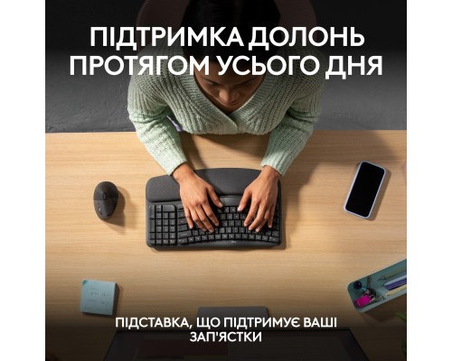 Клавіатура Logitech Wave Keys Bluetooth/Wireless Black (920-012304)