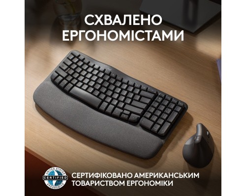 Клавіатура Logitech Wave Keys Bluetooth/Wireless Black (920-012304)