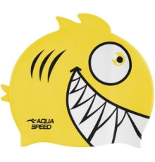Шапка для плавання Aqua Speed Zoo Pirana 246-18 9700 жовтий Діт OSFM (5908217697004)